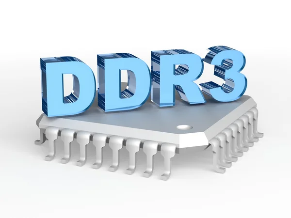 Pamięci DDR3 (podwójne danych kurs trzy) — Zdjęcie stockowe