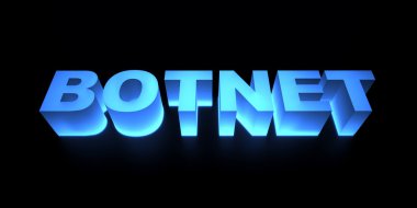 Botnet arka plan - 3d render