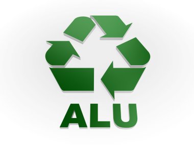 Alu işareti (geri dönüşüm kodları - alüminyum geri dönüşüm)