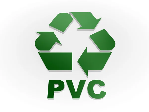 Ανακύκλωση του Pvc σημάδι (ανακύκλωση κωδικών - πολυβινυλικό χλωρίδιο) — Φωτογραφία Αρχείου