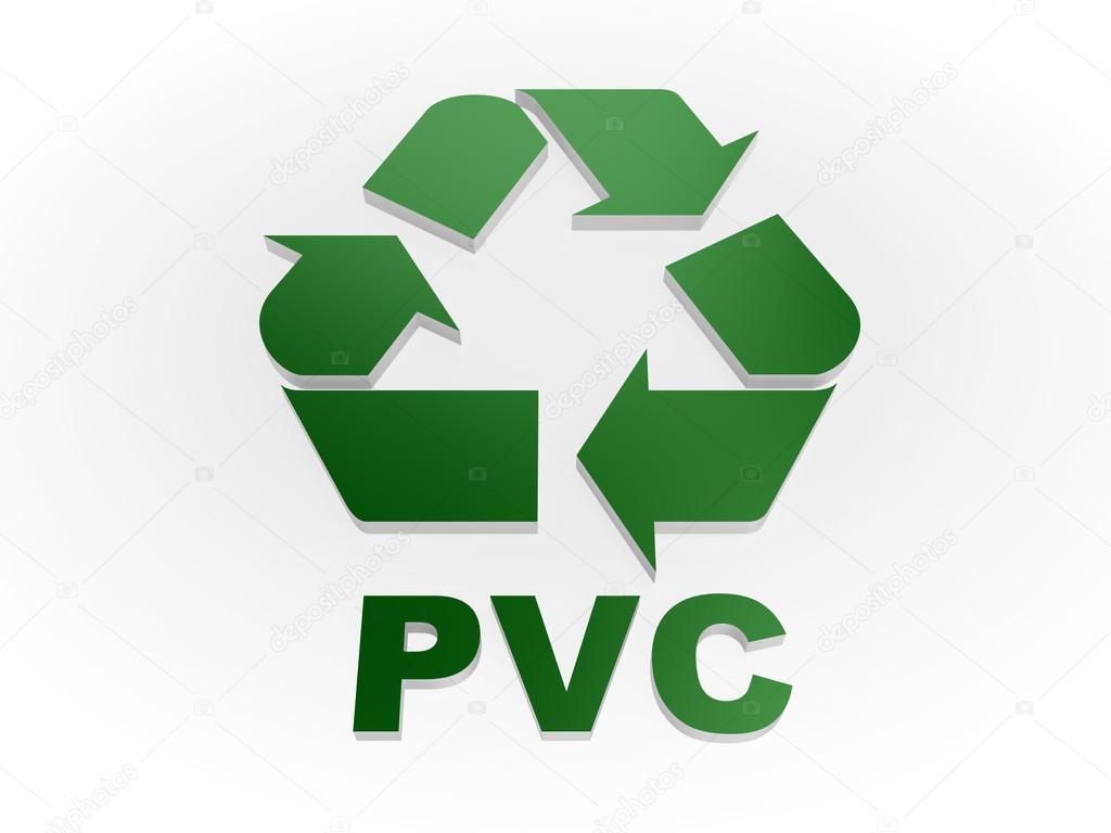 Recycle PVC sign (Recycling codes Polyvinyl chloride) — Stock Photo