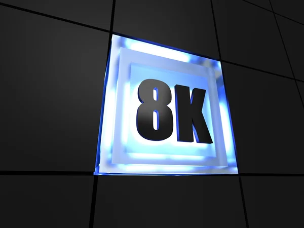 8 k pictogram Uhdtv — Stockfoto