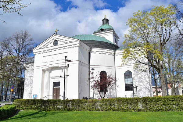 Stadtkirche in hameenlinna lizenzfreie Stockbilder