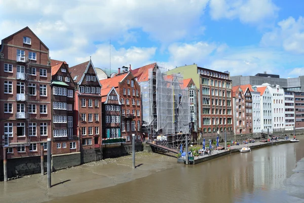 Oude gebouwen in Hamburg — Stockfoto