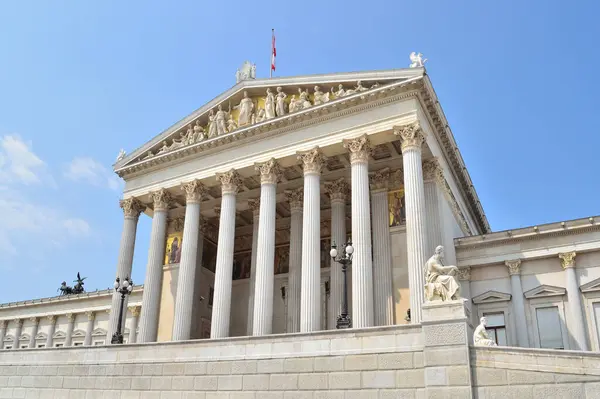 Österreich Wunderbare Architektur Wiens Einem Sonnigen Sommertag — Stockfoto