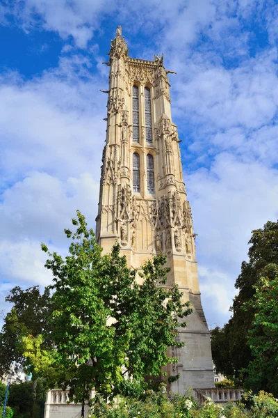 Paris. Saint-Jacques Tower — Stock Photo, Image