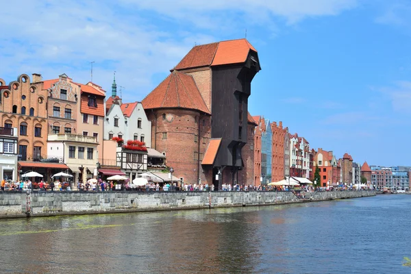 Mooie kade in gdansk — Stockfoto