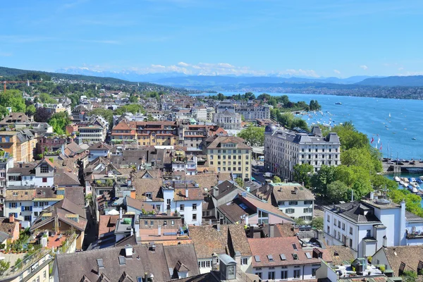 Top-view van Zürich — Stockfoto