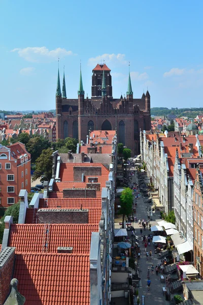 Top-view of Gdansk — Stock Photo, Image