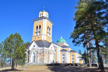 Finlandiya. ahşap kerimaki kilisede