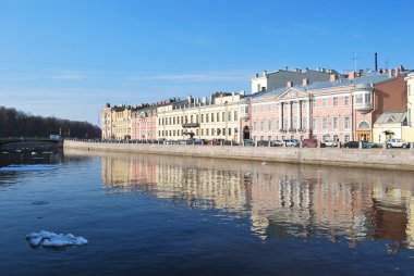 Saint-Petersburg, Rusya 'da Fontanka Nehri