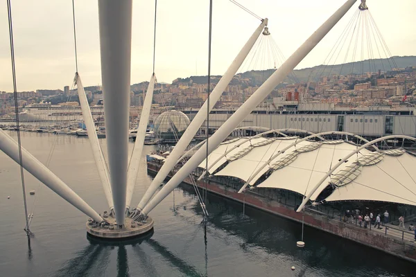 Antik Liman manzarasına. Üstten Görünüm. Cenova, Liguria, İtalya.