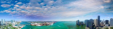 Miami Skyline havadan görünümü