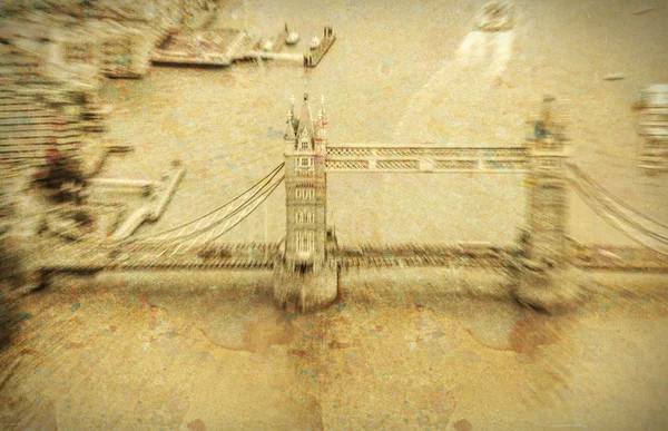 Vintage-Ansicht der Tower Bridge in London — Stockfoto