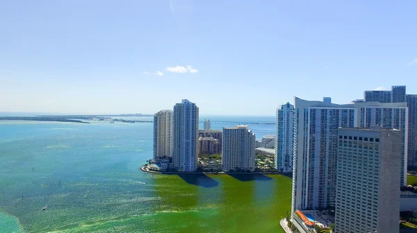 Bella vista di Miami dall'aria — Foto Stock