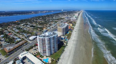 Daytona Beach aerial view, Florida clipart