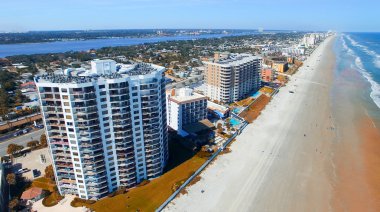 Aerial view of Daytona Beach. clipart