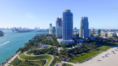 Miami beach havadan görünümü