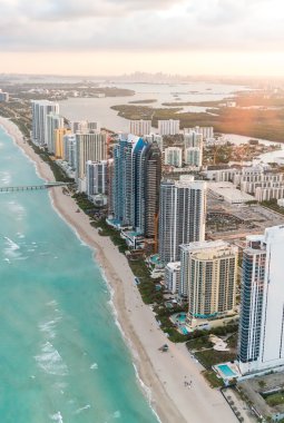 Miami beach havadan görünümü