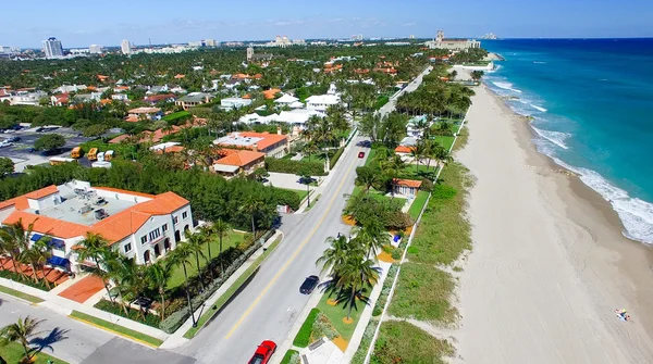 Palm Beach, Florida. Csodálatos a légi felvétel a tengerpart — Stock Fotó