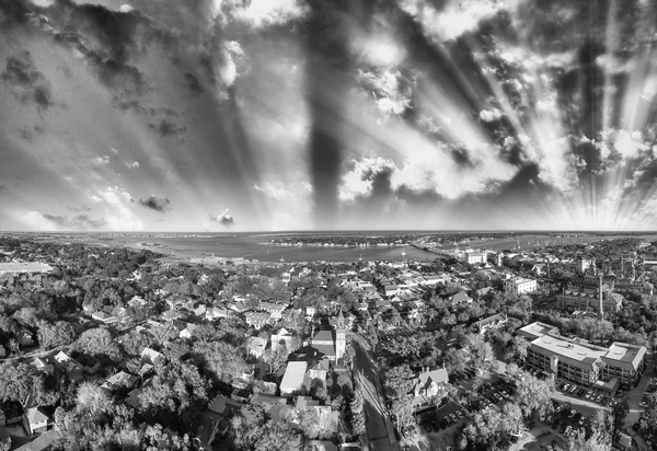 Santo Agostinho, Florida. Bela vista aérea em um dia ensolarado — Fotografia de Stock