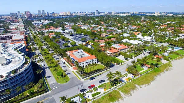 Costa de Palm Beach, vista aérea de Florida —  Fotos de Stock