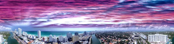 Miami beach Flygfoto — Stockfoto