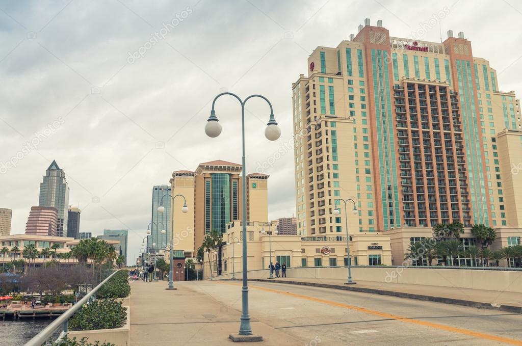 TAMPA, FL - JANUARY 15, 2016: City buildings and skyline. Tampa 