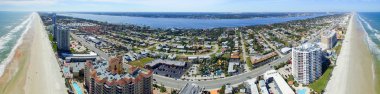 Daytona Beach, Florida. Stunning aerial view on a beautiful day clipart