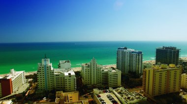 Miami beach havadan görünümü