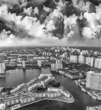 Miami beach havadan görünümü