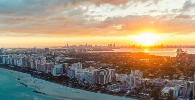 Miami beach havadan görünümü