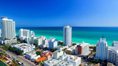 Miami beach havadan görünümü