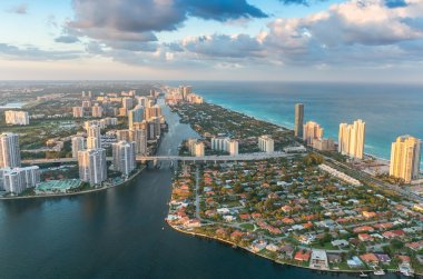 Miami beach havadan görünümü