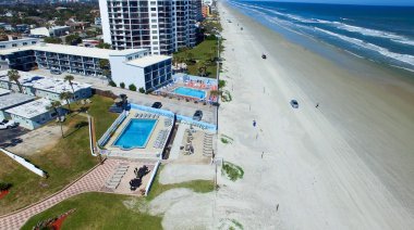 Daytona Beach, Florida. Güzel havadan görünümü