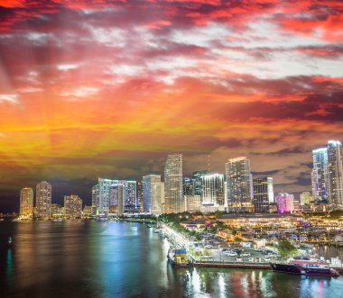 Miami şehir şehir manzaralı