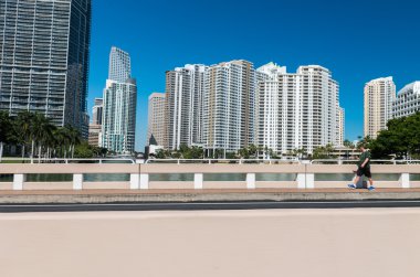 Güzel manzarası Brickell anahtarının, Miami - Fl