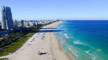 Miami beach havadan görünümü