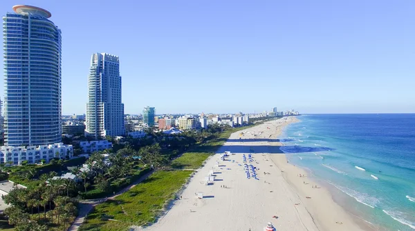 South Pointe, Miami. Vista aérea de Miami Beach — Foto de Stock