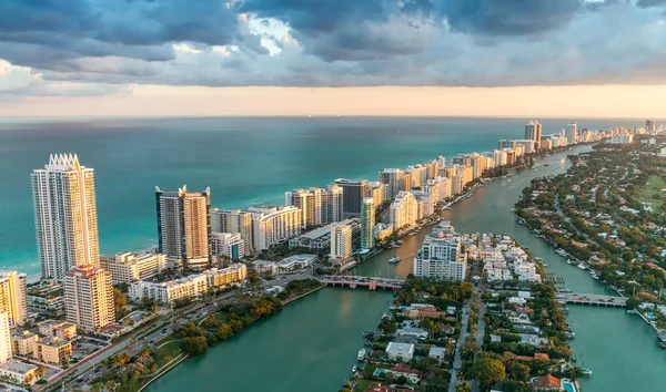 Miami centro ciudad vista — Foto de Stock