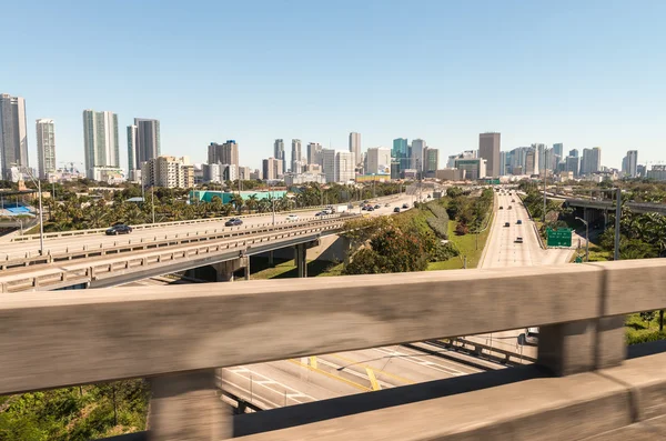 Widok centrum miasta Miami — Zdjęcie stockowe