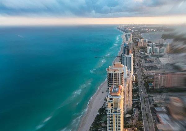 Miami centro ciudad vista — Foto de Stock