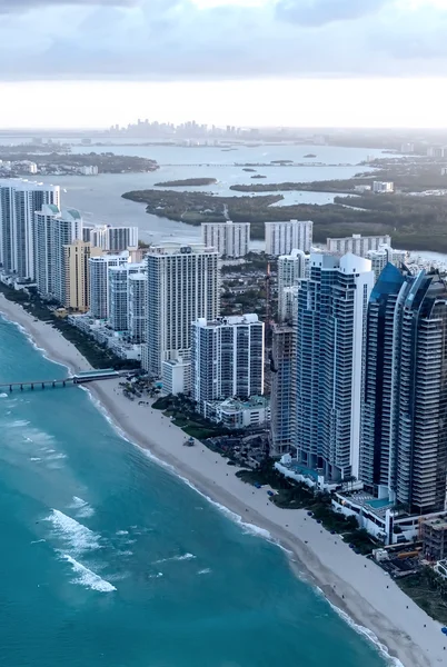 Luchtfoto van Miami beach — Stockfoto