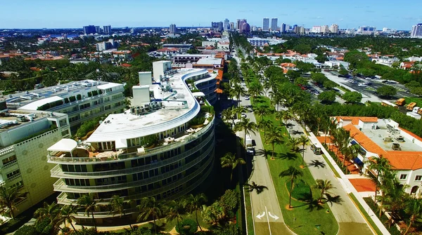 Letecký pohled na Palm Beach - Florida — Stock fotografie