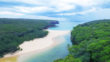 Royal National Park, Avustralya. Wattamolla plaj alanı