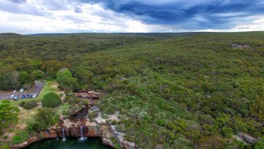 Royal National Park havadan görünümü, Nsw, Avustralya