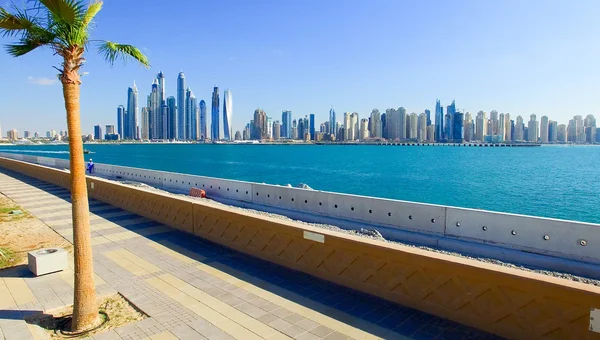 Luftaufnahme der Skyline von Dubais Yachthafen, uae — Stockfoto