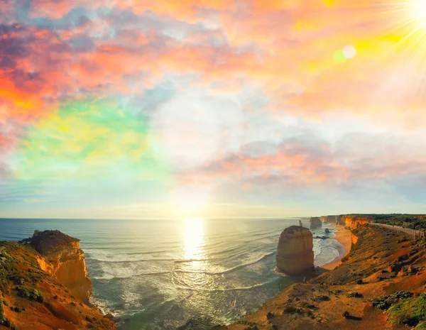 Blick von oben auf zwölf Apostel Küste, Victoria - Australien — Stockfoto