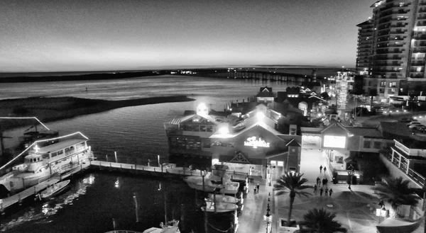 Destin, Florida. Aerial view at night — Stock Photo, Image