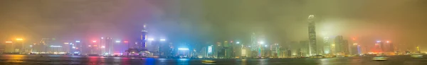 Hong Kong - 7 kwietnia 2014: Panoramiczny panoramę miasta po s — Zdjęcie stockowe